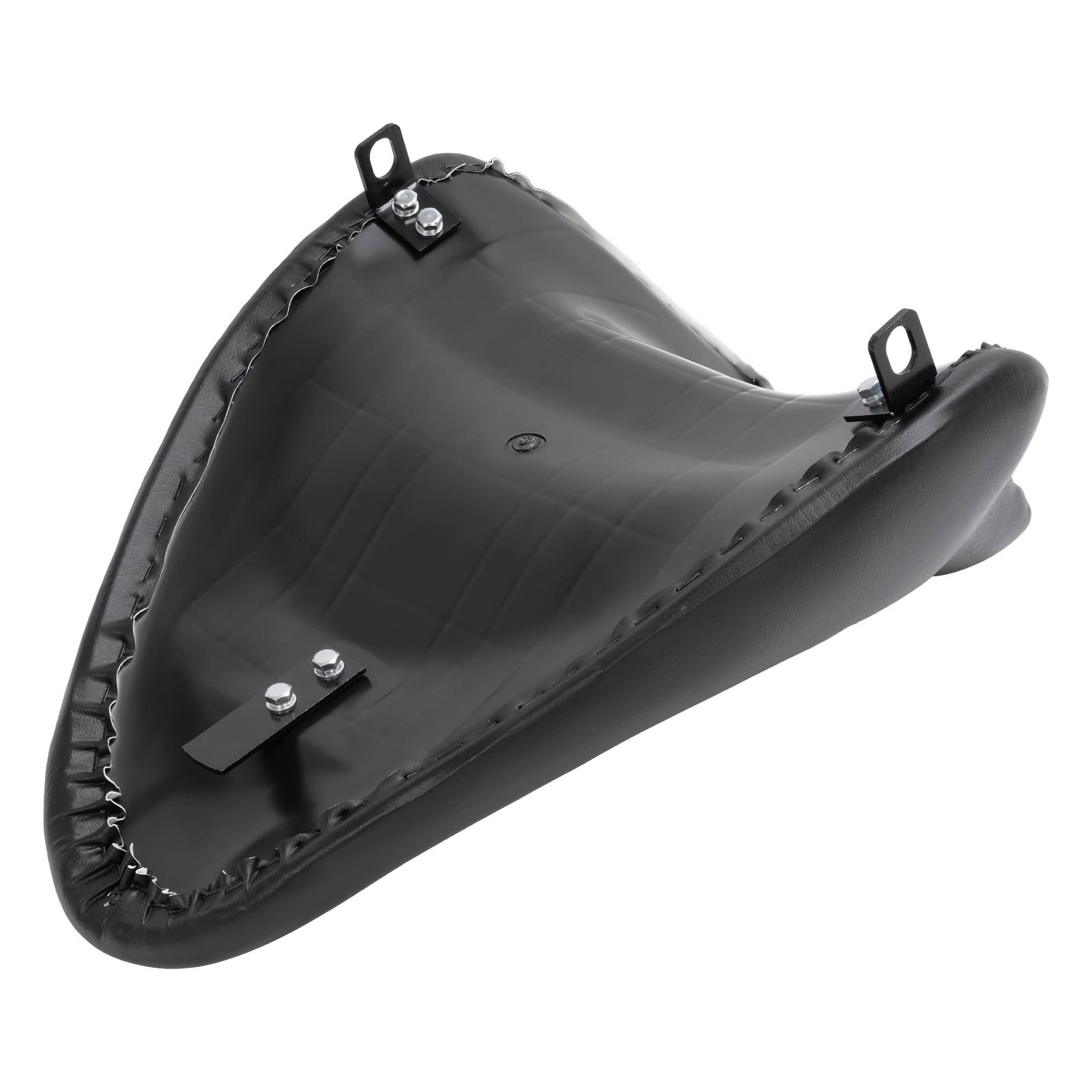 Black Solo Driver Seat For Harley Softail Fat Boy FXST/FLST/FLSTF 2000-2006 07