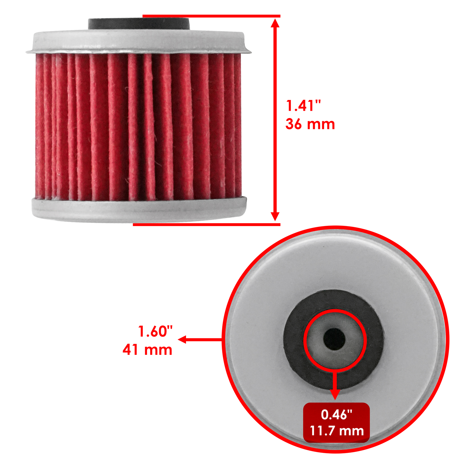 for Honda CRF450R CRF450X CRF450RX CRF450RWE 2002 2003 2004 2005-2020 Oil Filter