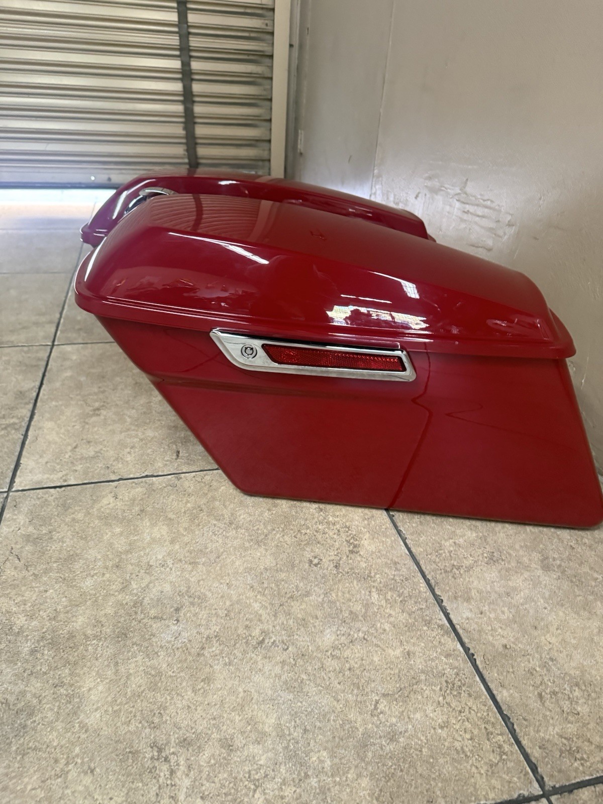 OEM Harley Davidson Touring Saddlebafgs Red 2014+ Left Right Hard Bags No Key
