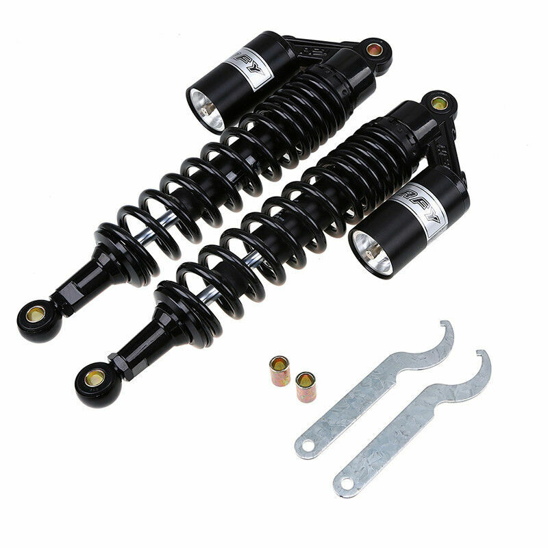 380mm 14.96″ Motorcycle Rear Suspension Air Shock Absorber Adjustable For Harley