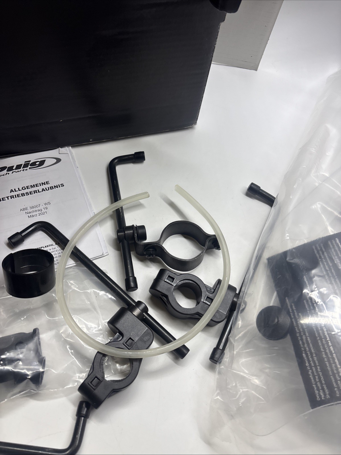 Puig Custom 1 Handlebar Mounted Screen Clear 8040W 380mm #B40