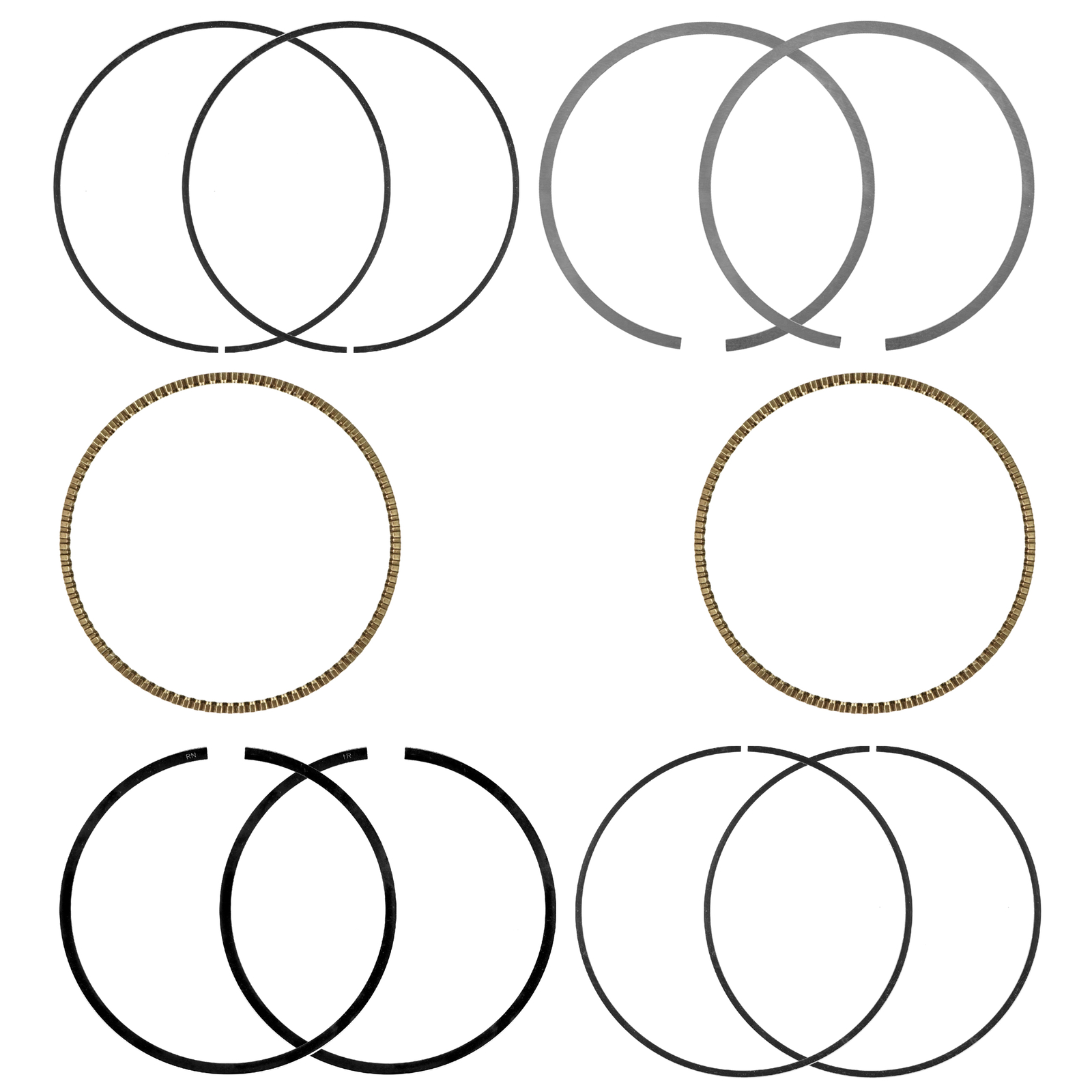 Caltric Piston Ring Set For Yamaha V Star 650 XVS650 1998-2011 2013-2016 QTY 2