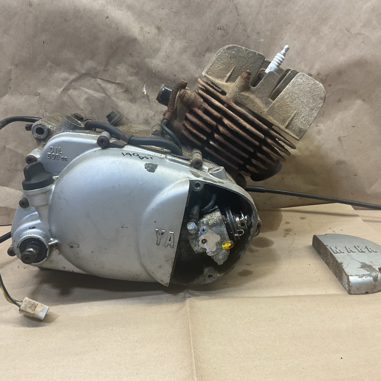 Yamaha GT 80 1977 Engine 140 PSI Kicks Over Good Otherwise Condition Unknown