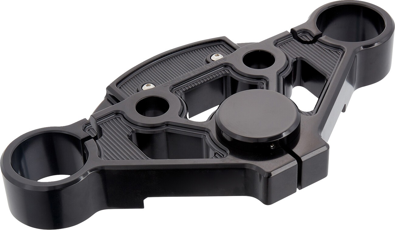 Arlen Ness Method Top Tree Kit Upper Triple Tree Billet Black Anodized