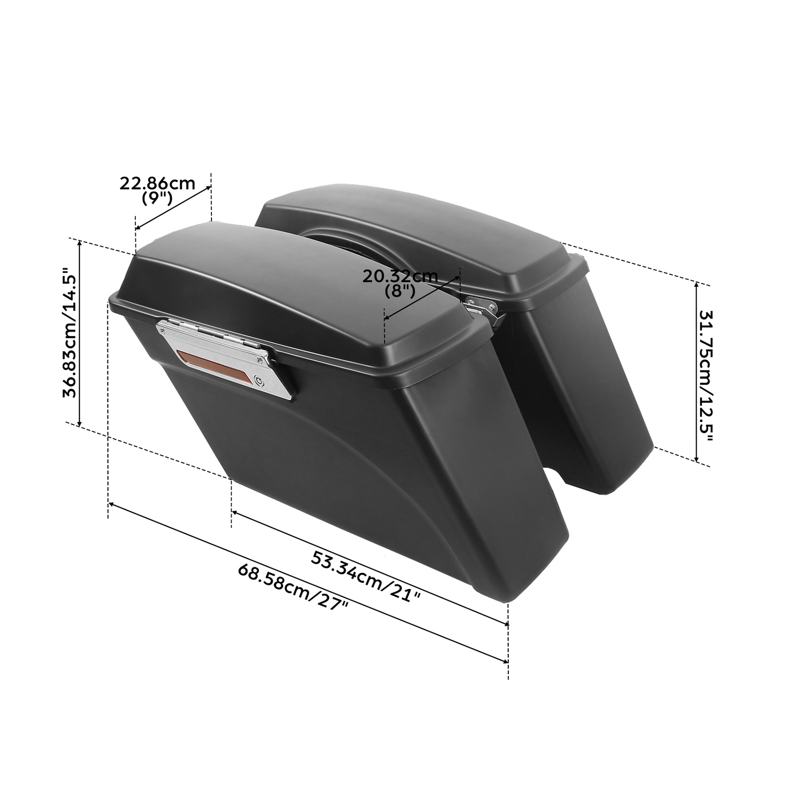 Matte Hard Saddle Bags Fit For Harley Touring Electra Road Glide King 1994-13