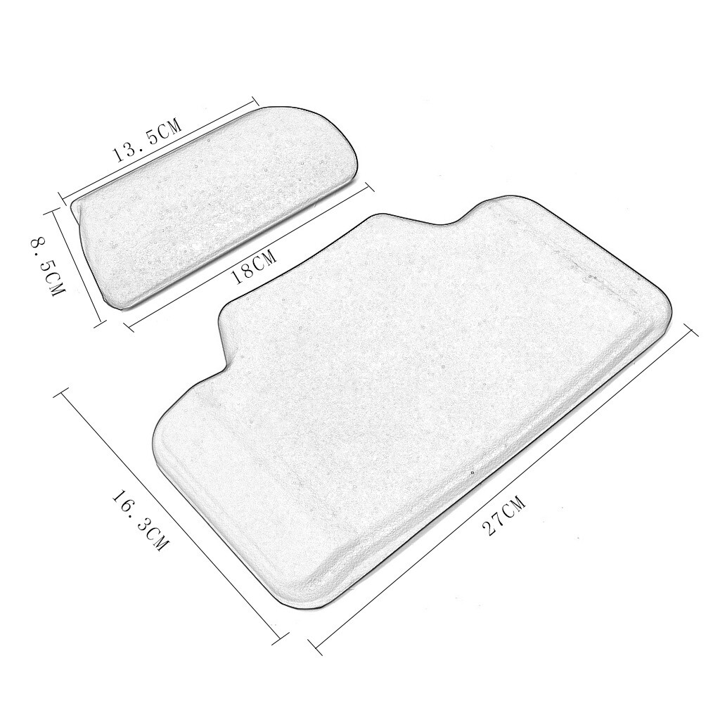 Motorcycle Top Box Backrest Pad Self-adhesive Luggage Case Trunk Black Back Rest