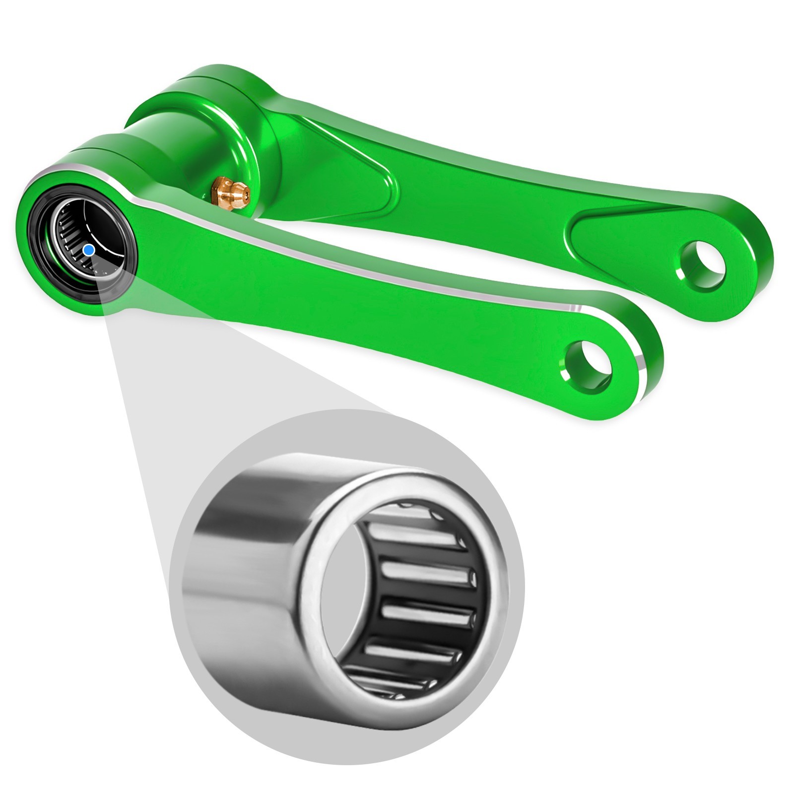 GREEN CNC LOWERING LINK LINKAGE FOR Kawasaki KX450F 2006-2018 KX450X 2021-2026