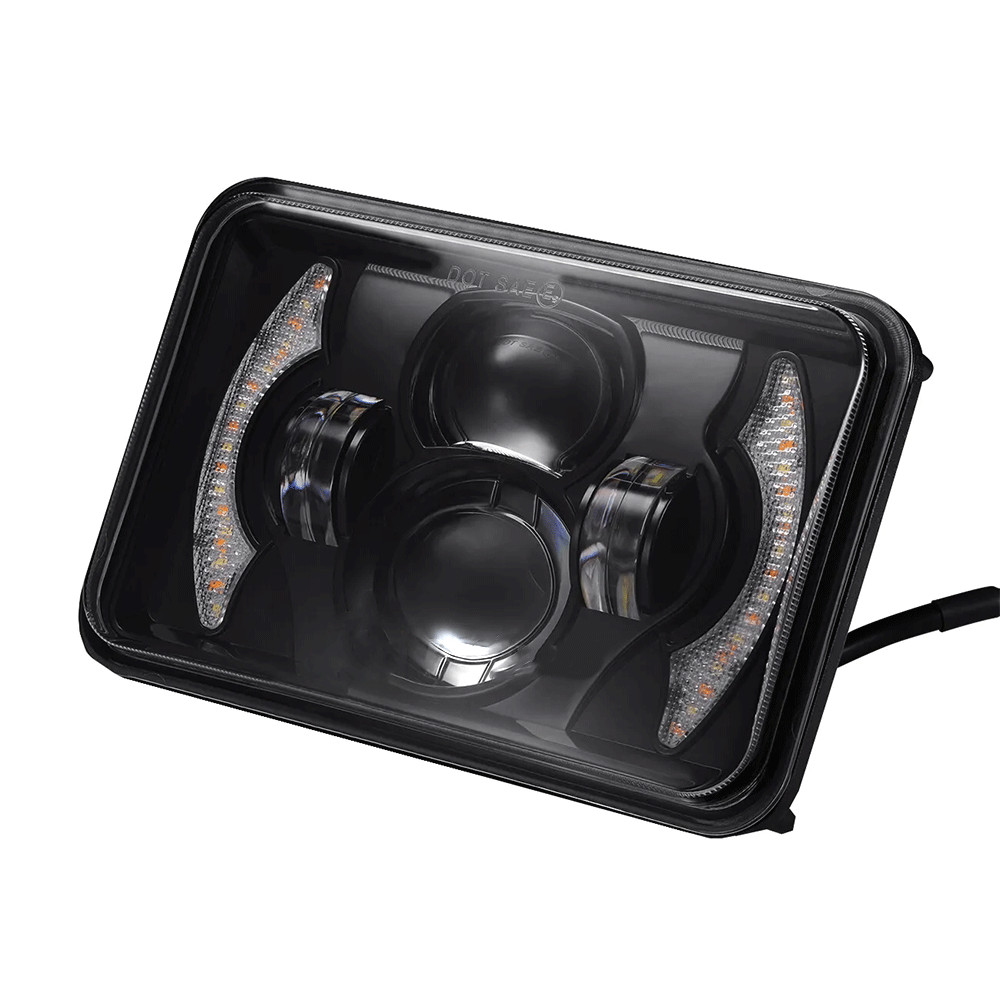 For Suzuki DRZ400SM DRZ400S DRZ400 Motorcycle 4×6″ LED Headlight High Low Beam