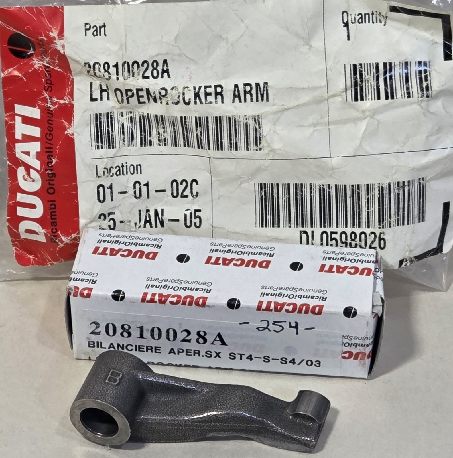 NEW 2001-2006 Ducati Monster S4 ST4 L/H Intake Opening Rocker Arm OEM 20810028A