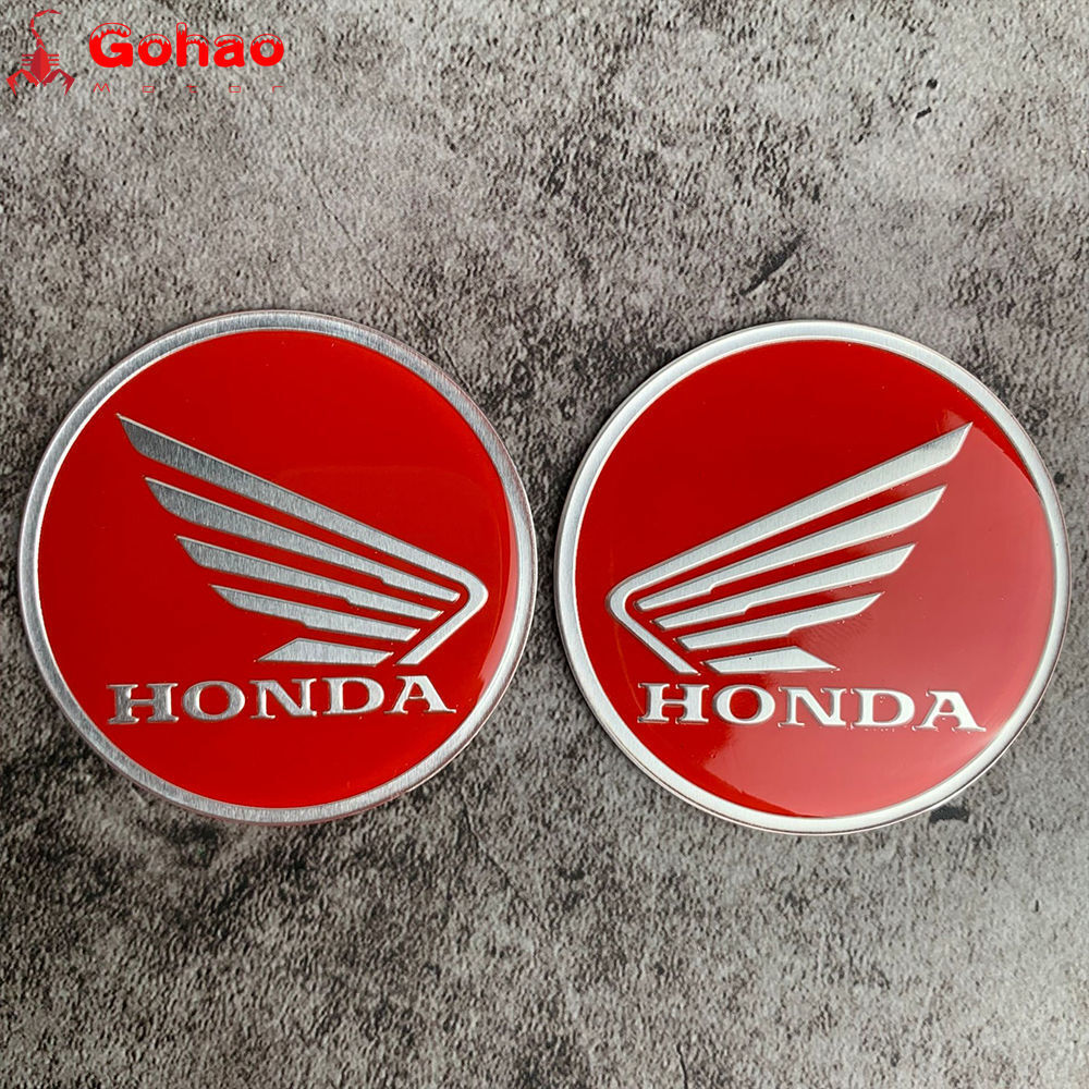 6cm Red Pair Fairing Fender Tank Badge Emblems L/R for CB CBR CBF CL CM PCX NT