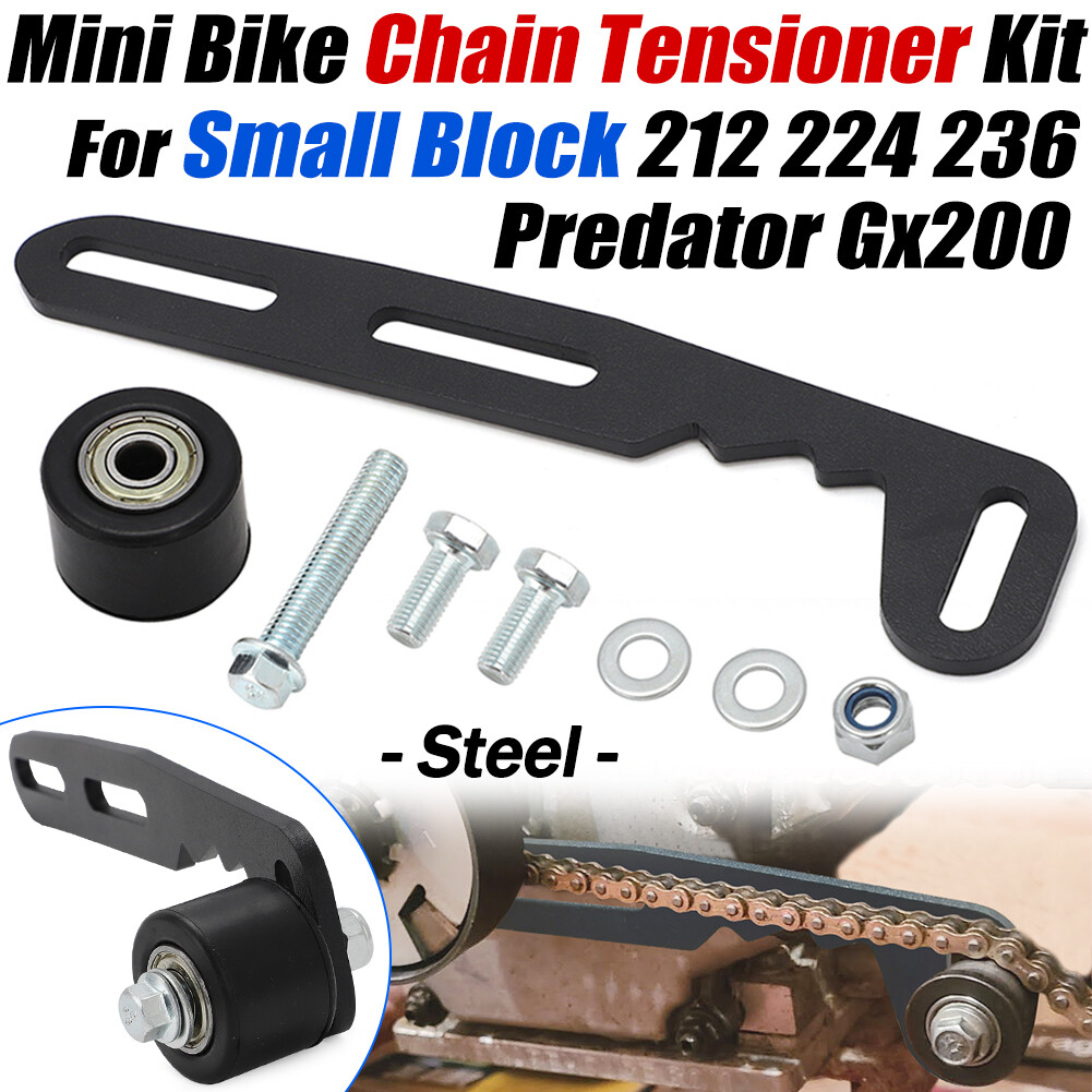 For 212 224 236 Small Block Predator Gx200 Mini Bike Chain Roller Tensioner Kit
