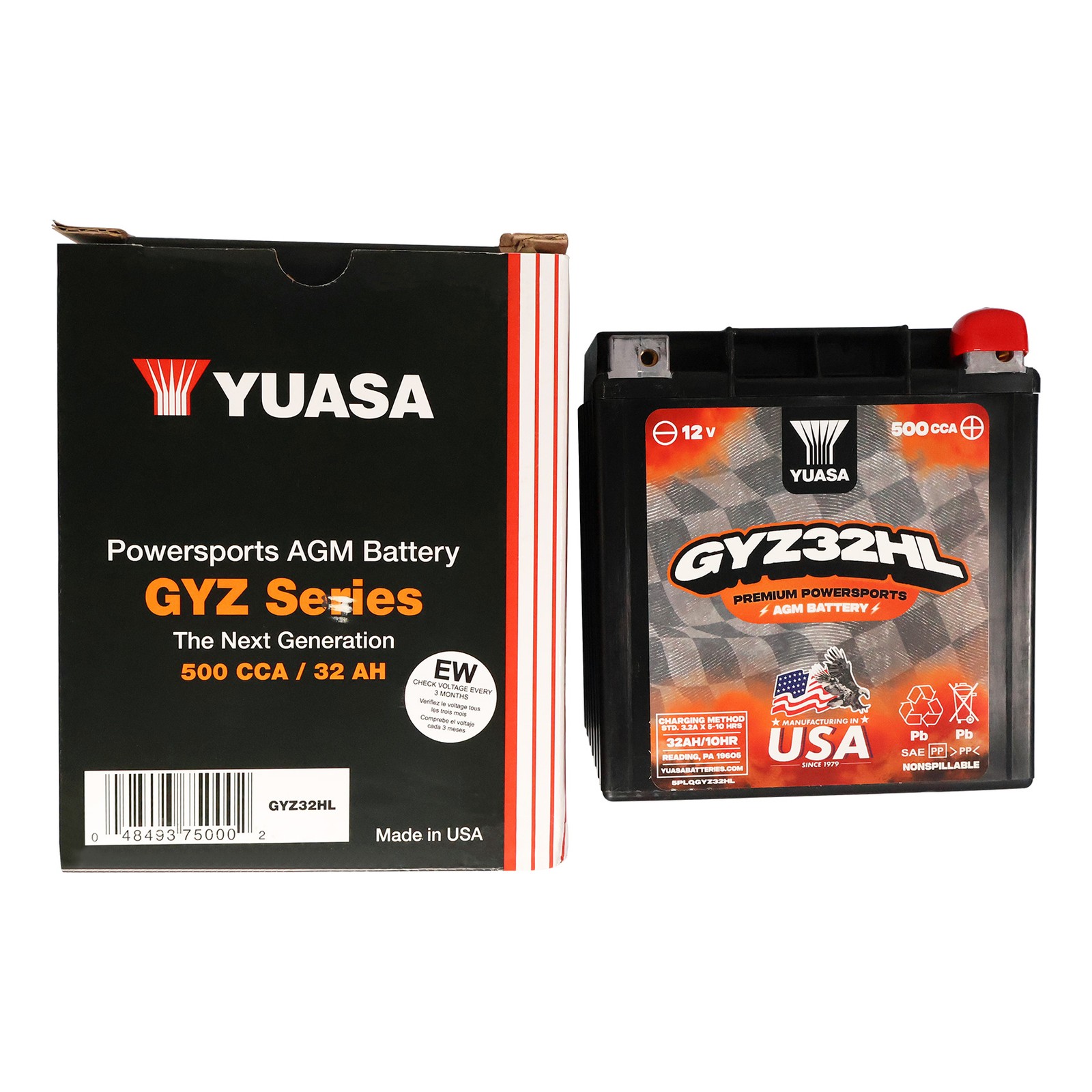 Yuasa AGM Battery GYZ32HL Sealed Factory Activated Fit For Harley Touring FL BMW