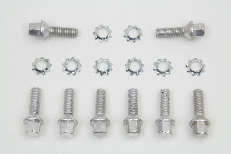 Cadmium Tappet Block Screw Set for Harley Panhead Shovelhead 1936-1975 #18660-53
