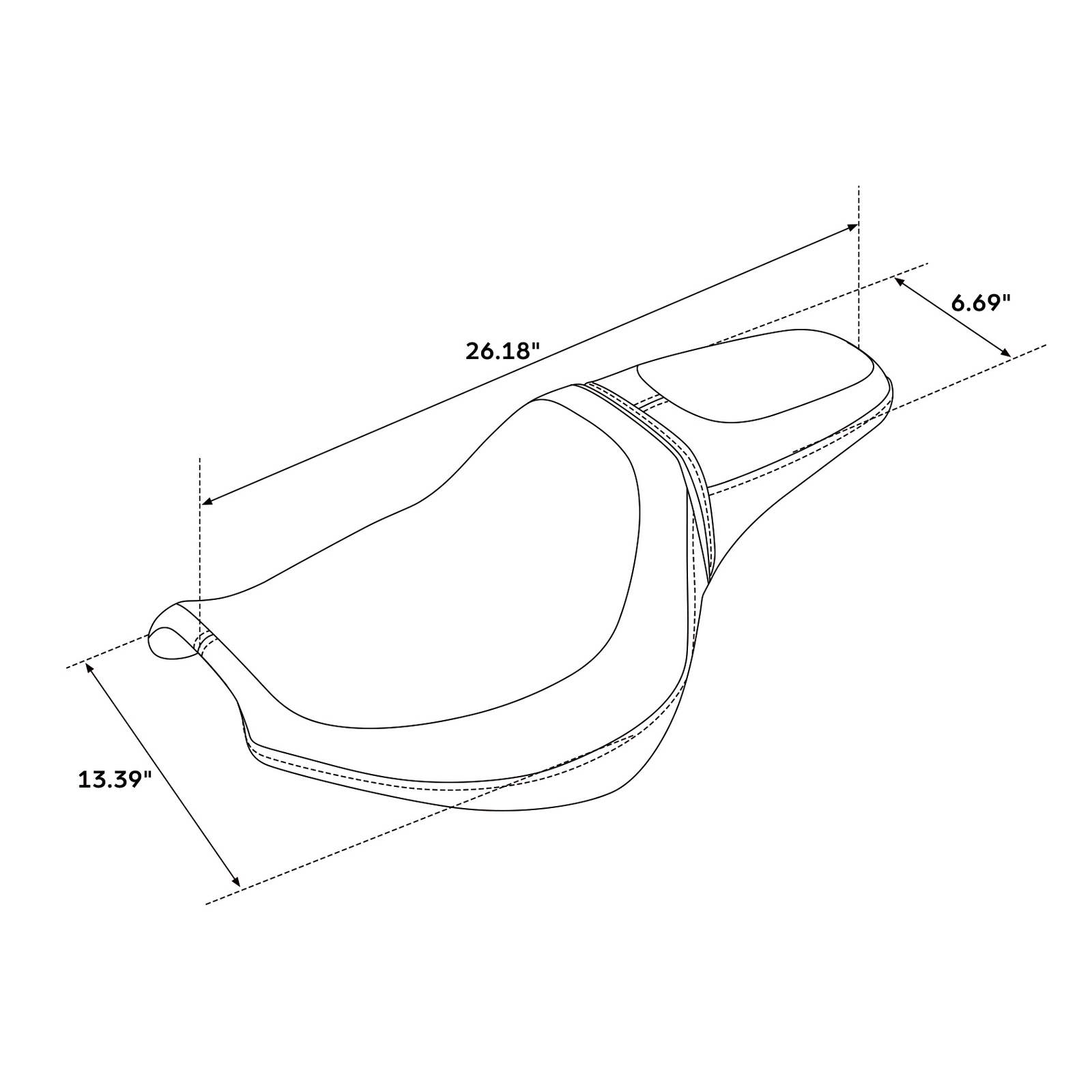 Black Driver & Passenger Seat Fit For Harley Fat Bob FXFB FXFBS 2018-2023 2019