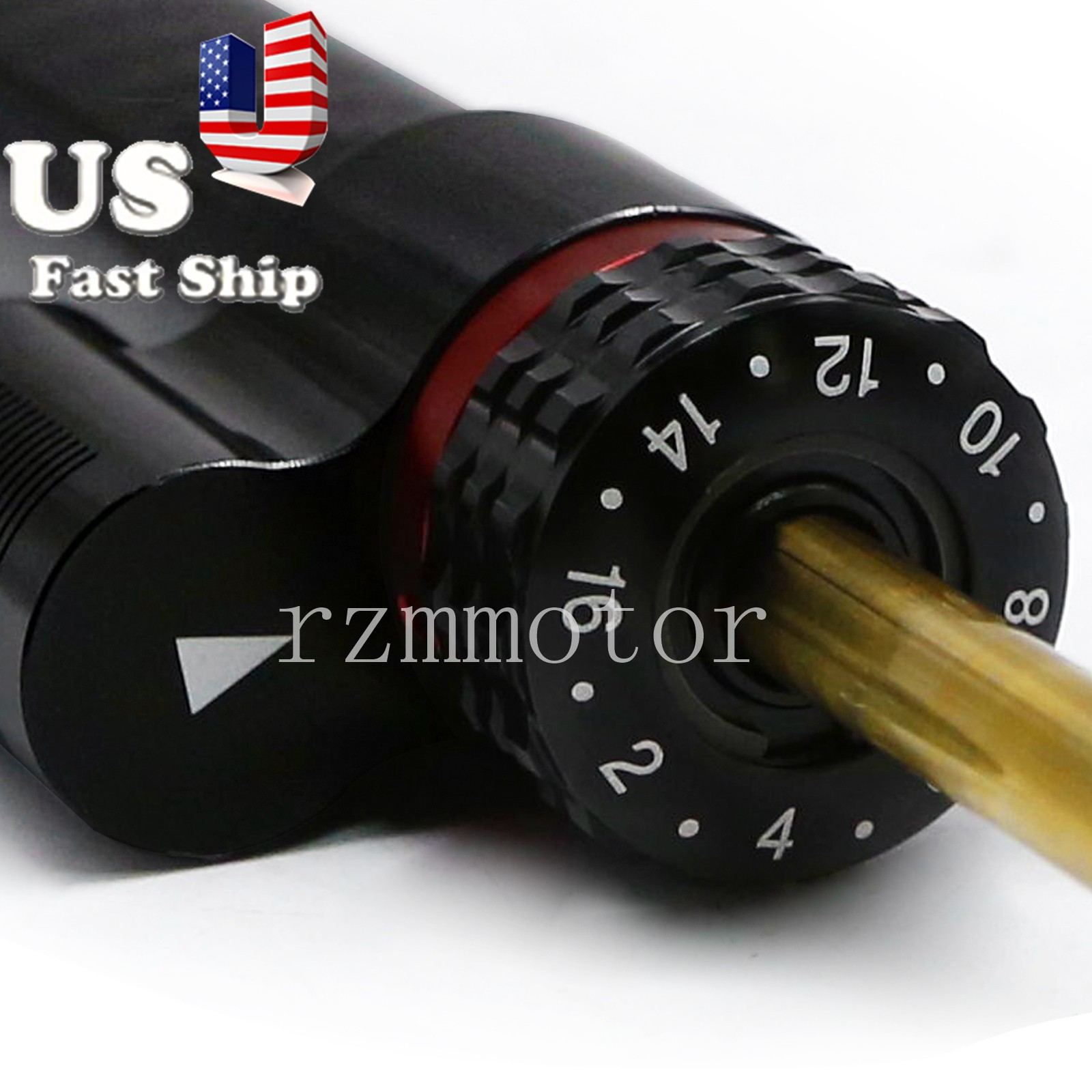 1PCS Motorcycle Carbon Black Steering Damper Stabilizer Linear Control Universal