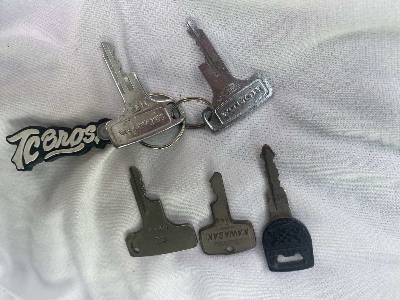 Vintage Honda Kawasaki Motorcycle Keys Z1