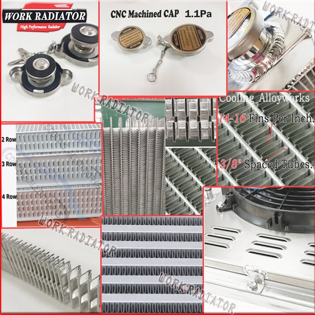 Aluminum Radiator&Green Hose for 2011-2016 2012 2013 14 Kawasaki KX250F KX 250 F