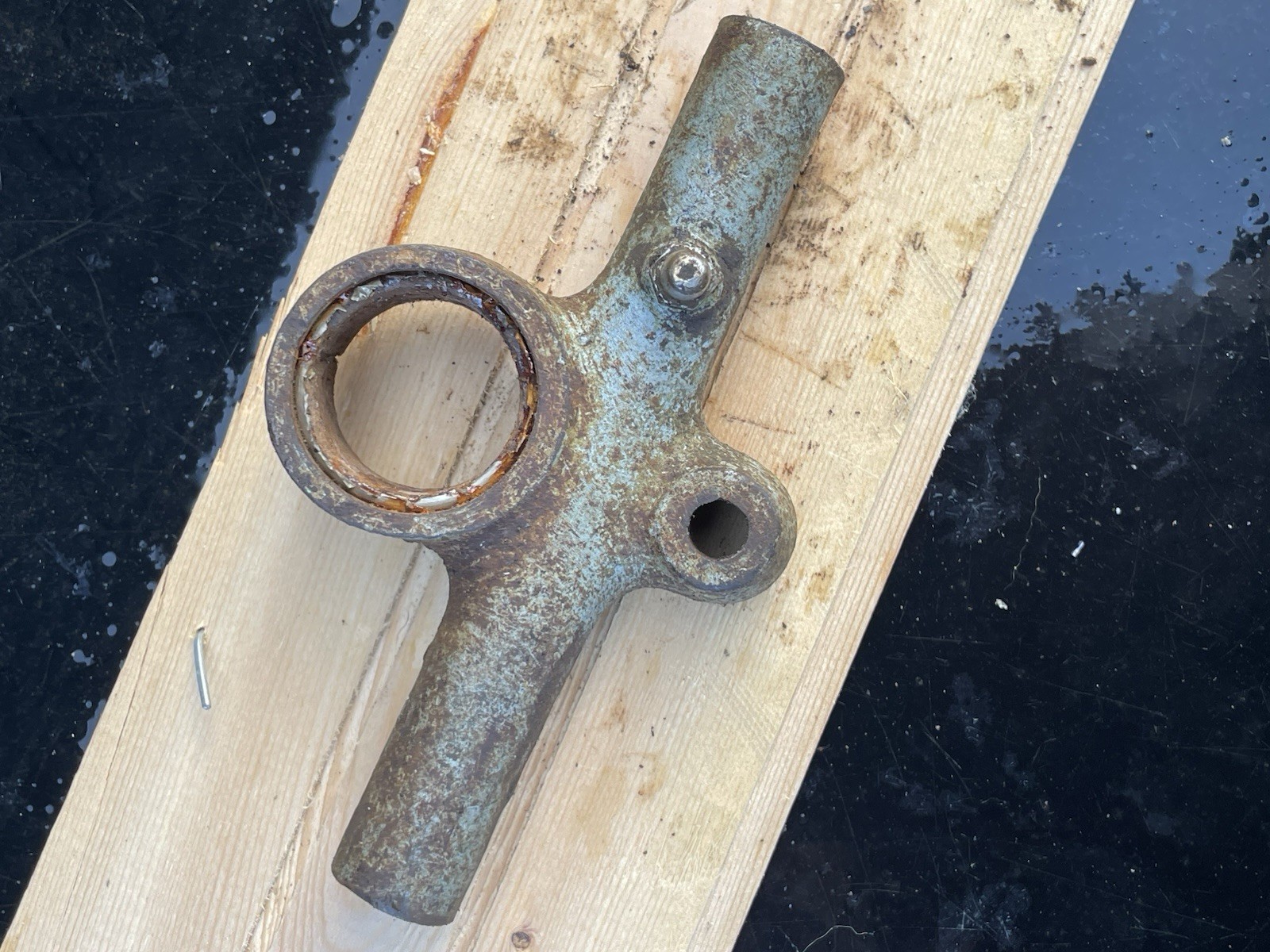 Vintage Motorcycle Girder Fork Top Yoke Used Original Part As Shown