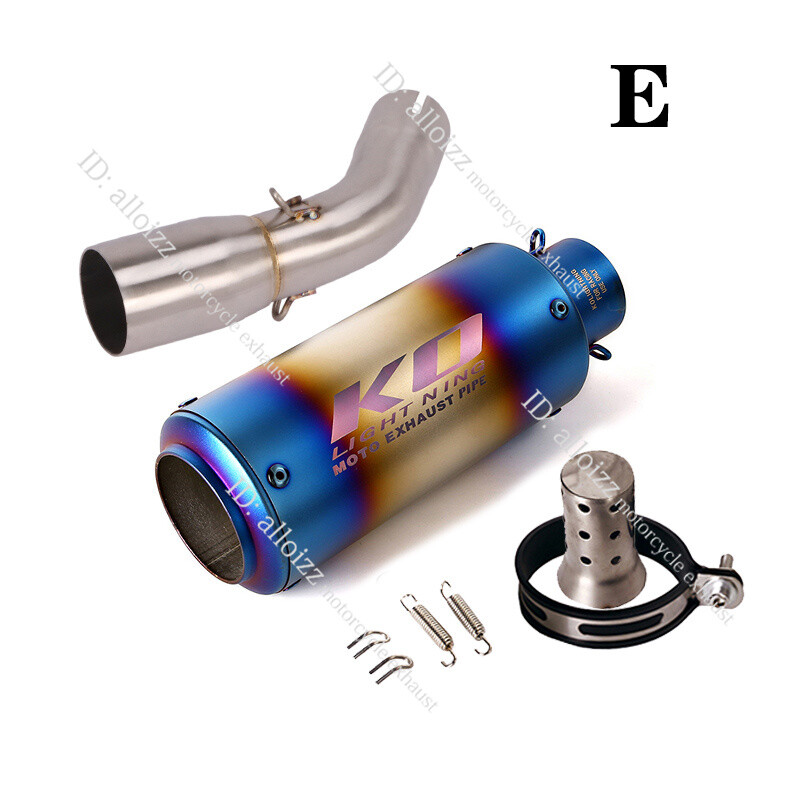 For Suzuki SV650 2016-23 Exhaust System Mid Pipe Slip On Muffler With DB Killer
