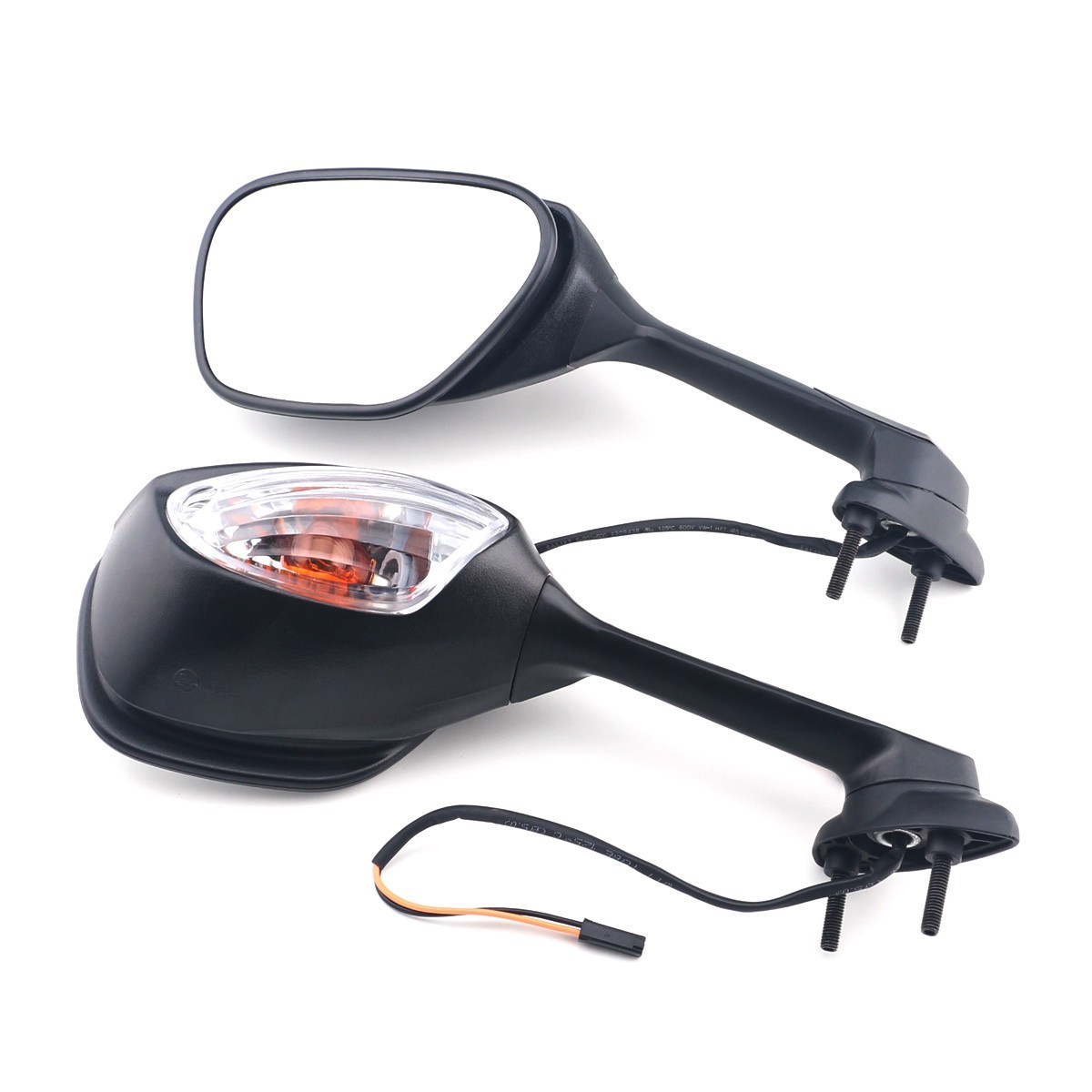 Foldable Rearview Mirrors & Turn Signals Light For Suzuki GSXR600/750 2006-2024