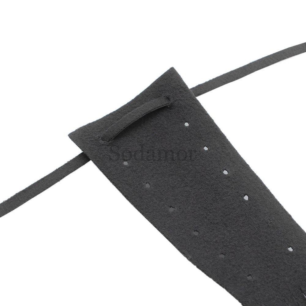 2PCS Universal Leather Brake Clutch Lever Fringe Long Tassels Grip For Harley