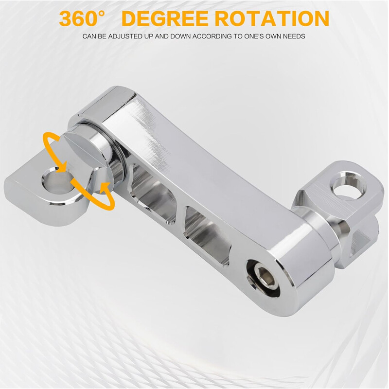 For Harley Male Mount Foot Peg Extensions Mount Street Electra Glide Road King