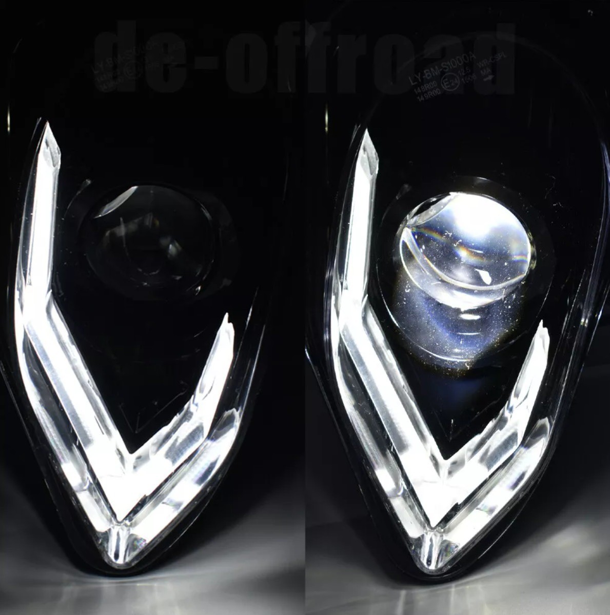 Pair LED Headlight with Hi/Lo For BMW S1000RR 2015 2016 2017 2018 S 1000 RR