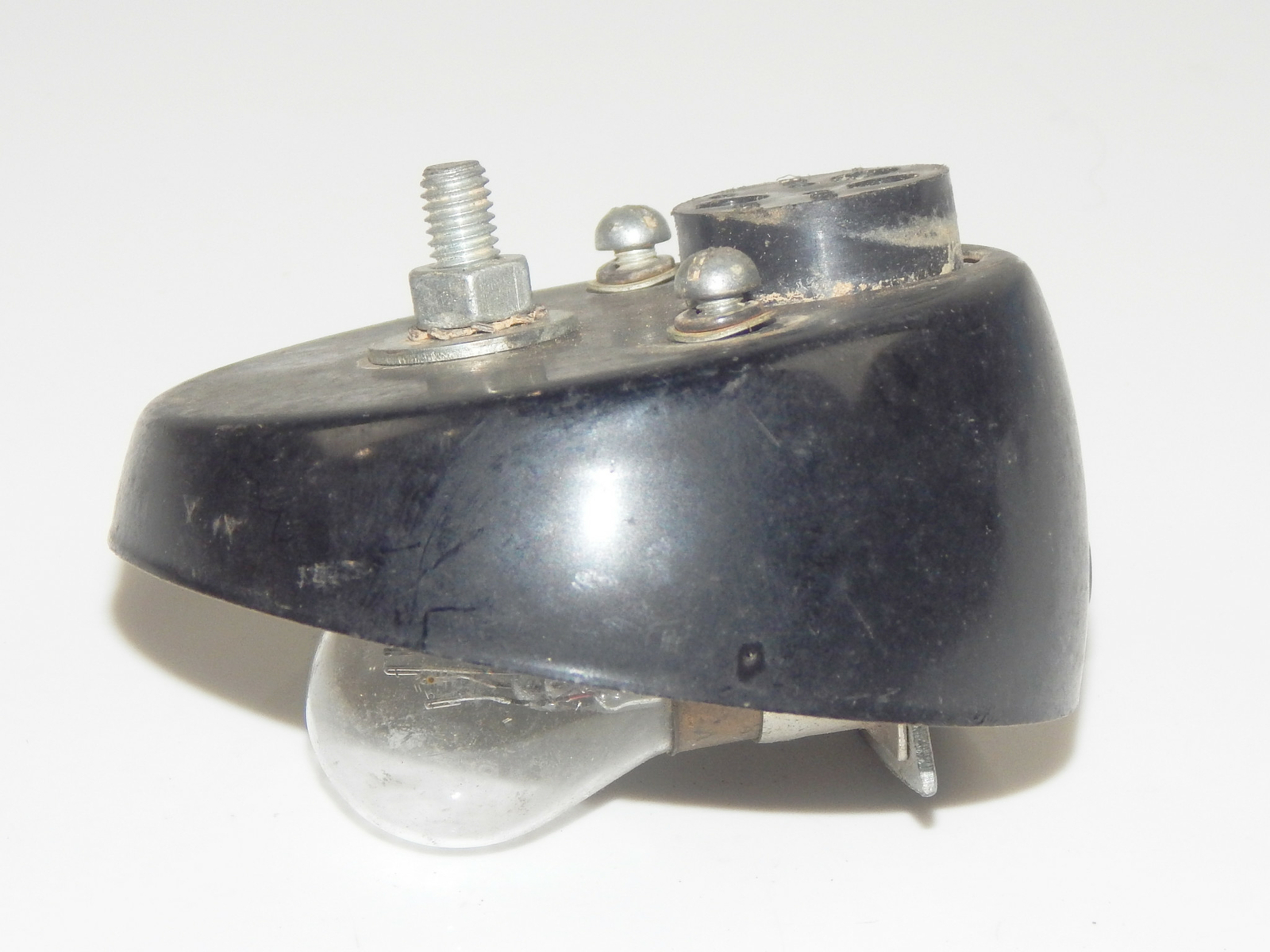 C.E.V REAR TAIL STOP LIGHT BASE APROX 82mm+LIGHT BULB VINTAGE MOTORCYCLE MOPED