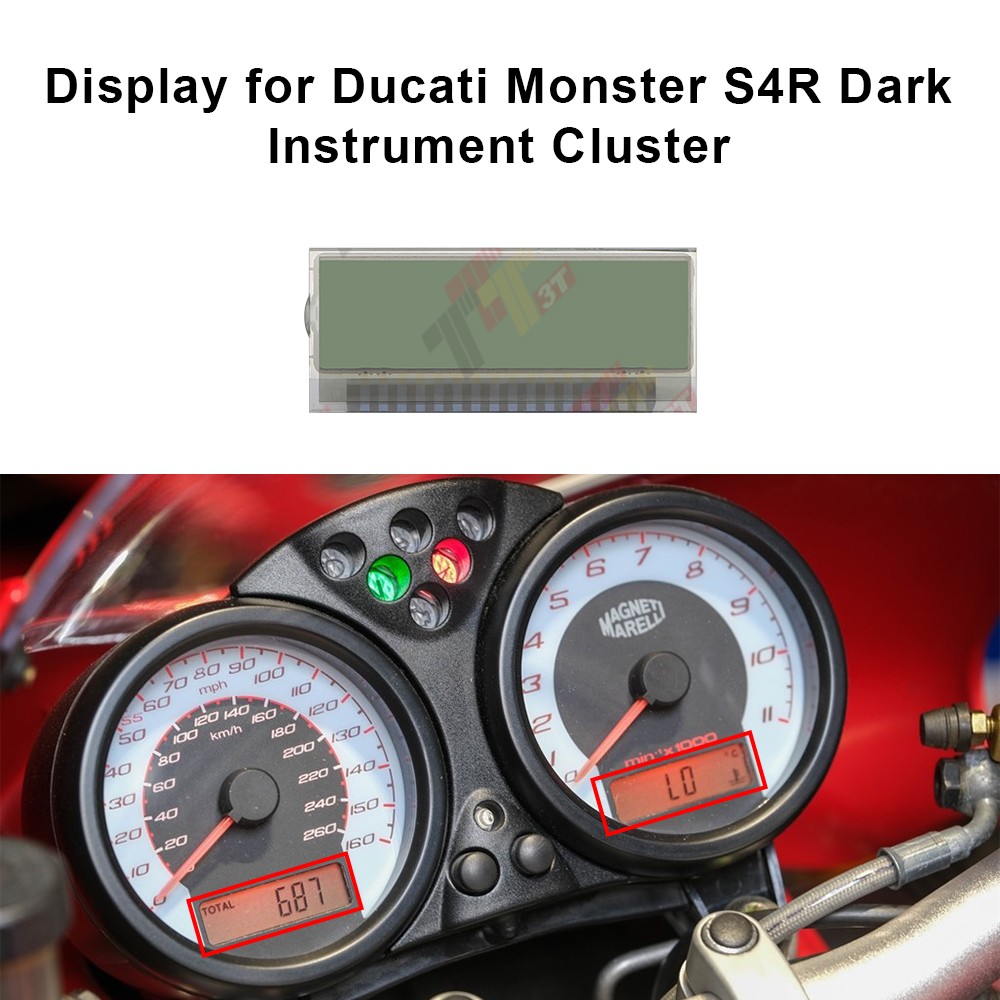 Display for Ducati Monster 695 620 800 900 1000 S2R S4 Instrument Cluster
