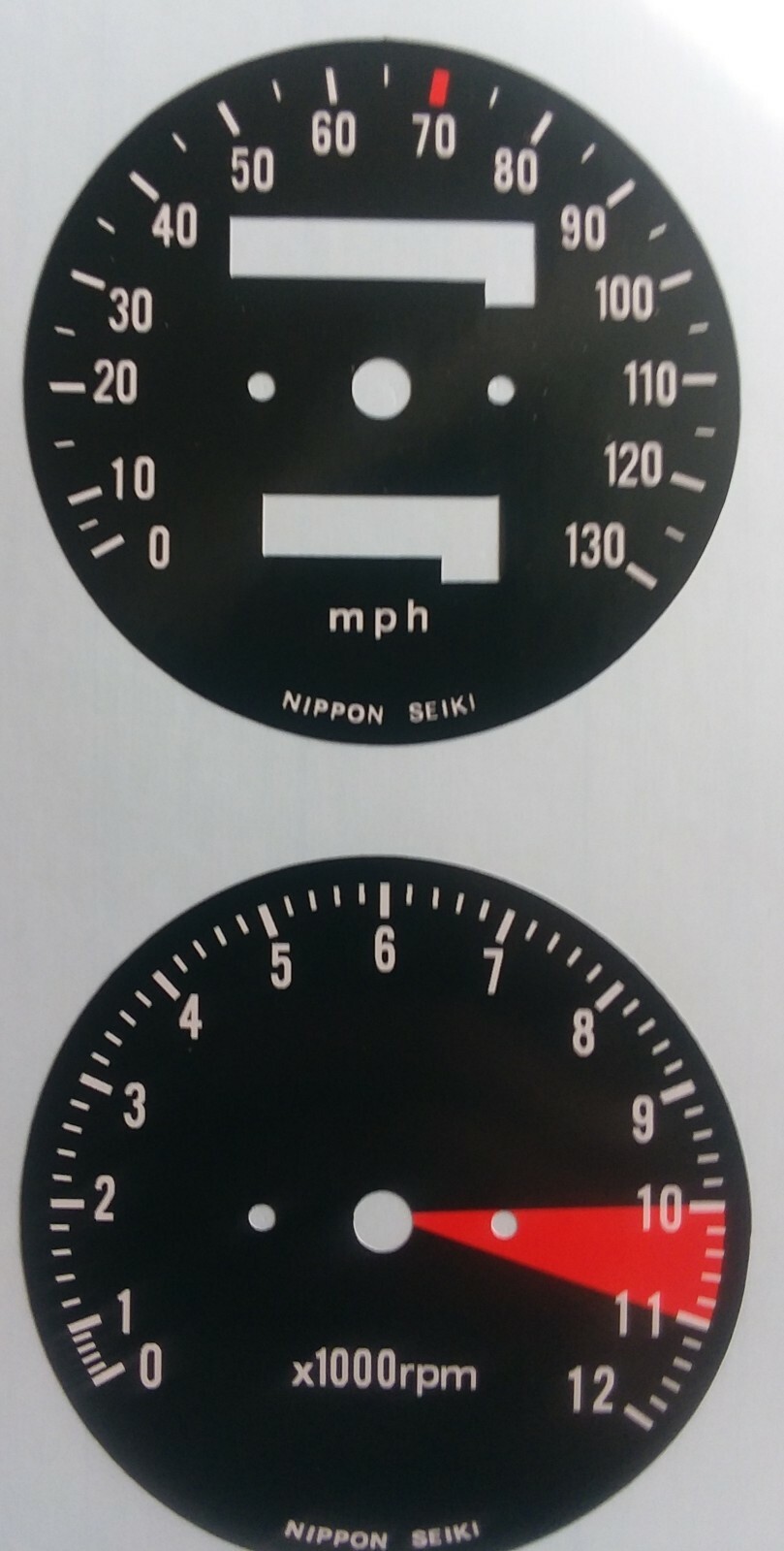 Honda CB400 F CB 400 F Four SS Super Sport Speedometer Gauge Clock Overlay Decal