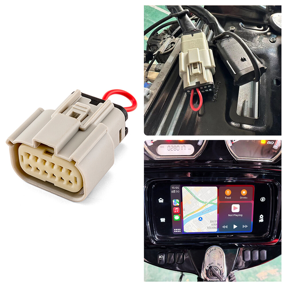 Apple Car Play Jumper Plug Fit for 2019-2024 Harley Road Glide w/Boom GTS Radio
