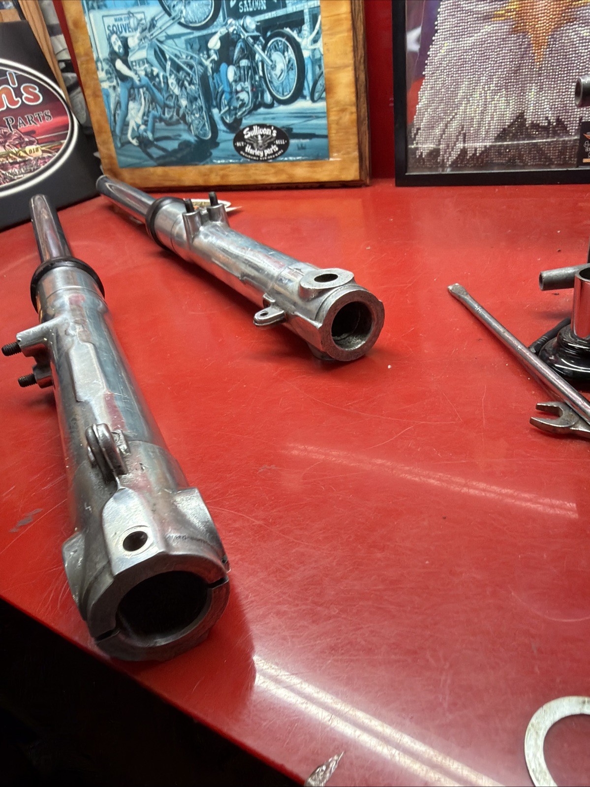 Ducati Front Mazzorachi Ceriani OEM Scrambler Forks Front End Desmo Polished