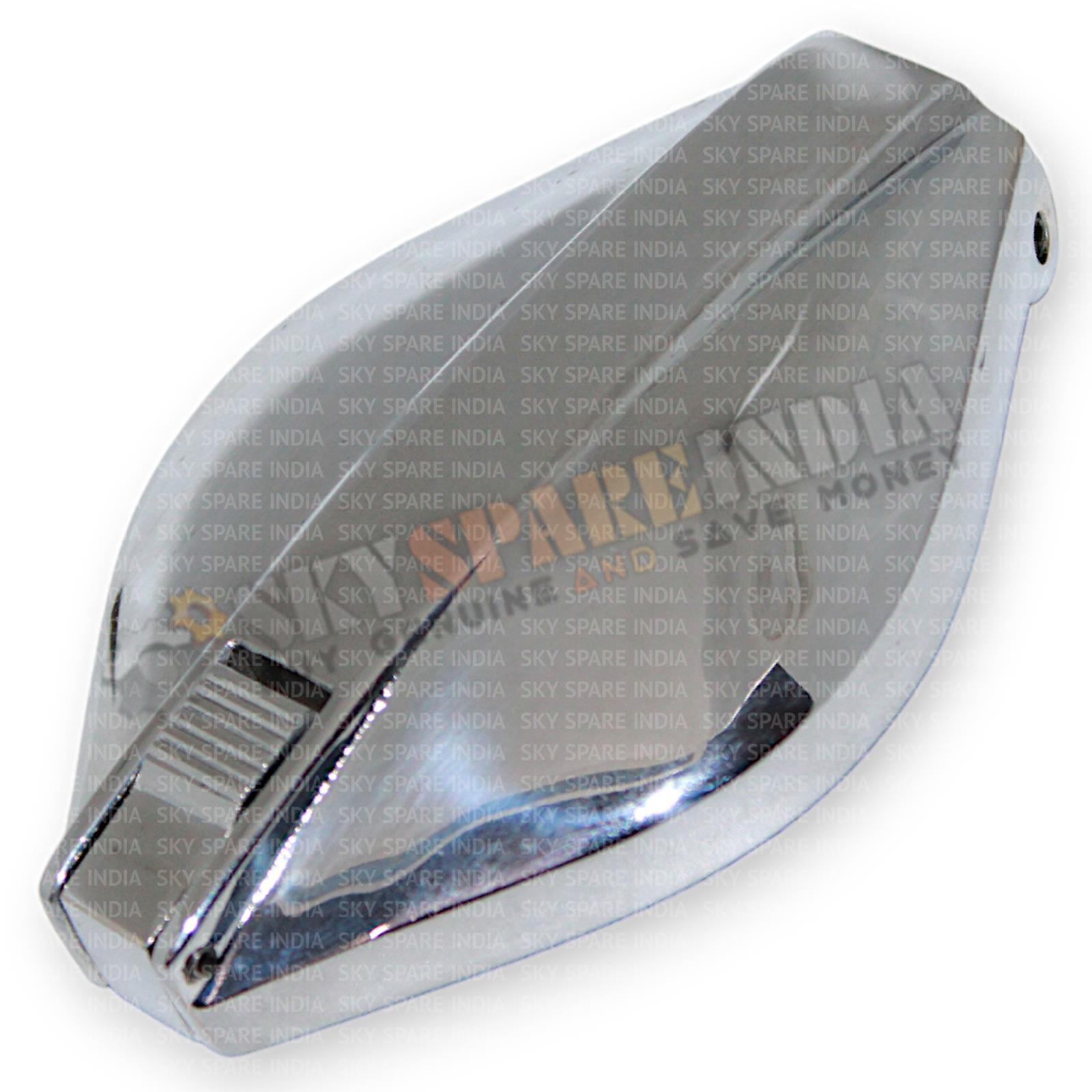 2.5″ Oval Petrol Fuel Tank Cap Flip up For BSA Norton, Triumph Chrome