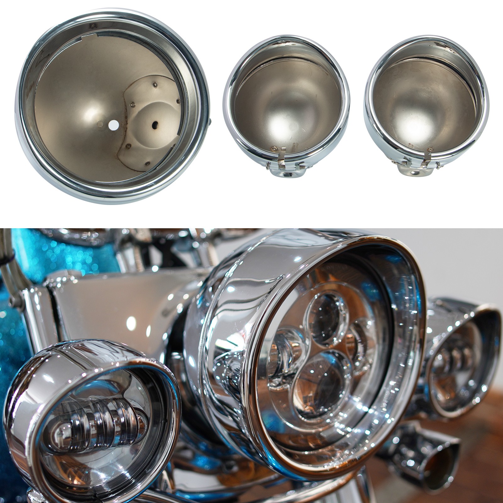 Headlight housing assembly fits for Harley Davidson 2006-2020 Softail Deluxe