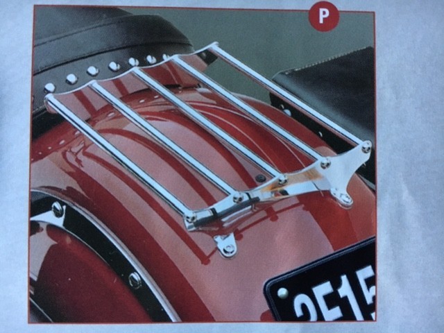 Indian Motorcycle 2003 Chief Vintage Polished Aluminum Luggage Rack, 65-326