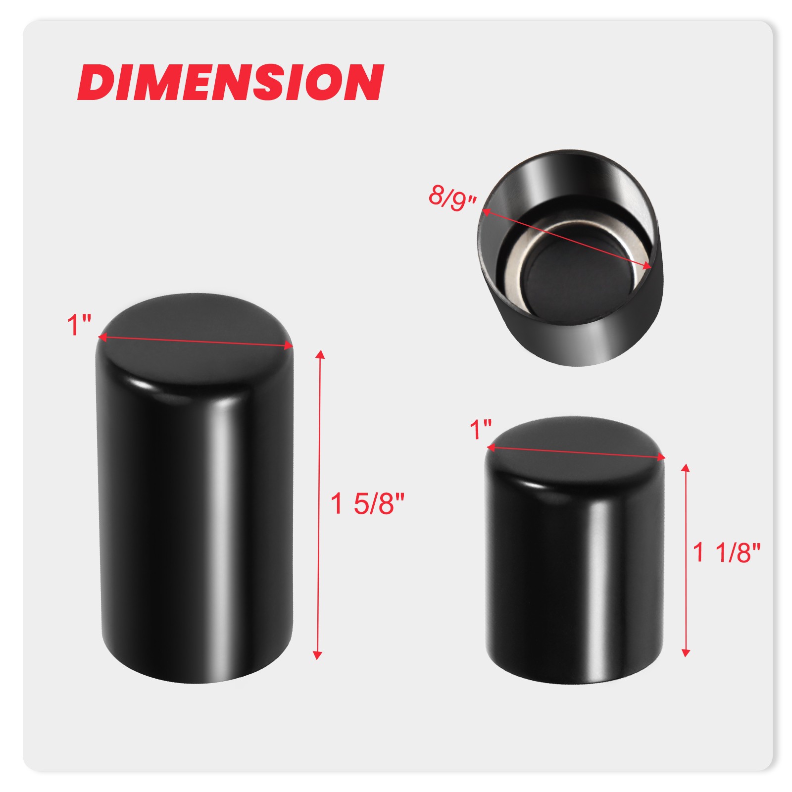 4X Docking Hardware Kit Magnet Cover Caps for Harley Touring Road King 2009-2026