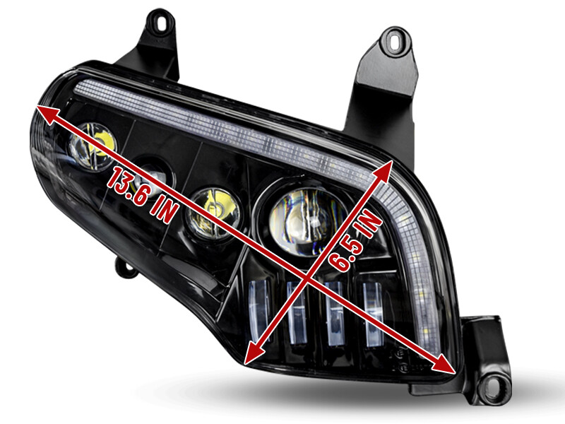 LED Front Headlight Assembly For Honda GoldWing GL1800 2001-2017 Headlamp