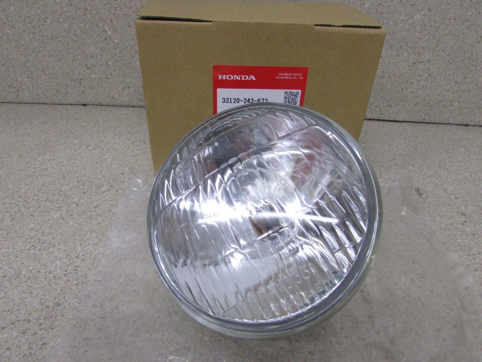 NOS HONDA CB100 CL100 CL100S CB125S CL125 OEM HEADLIGHT 6V 35/25W 33120-243-672