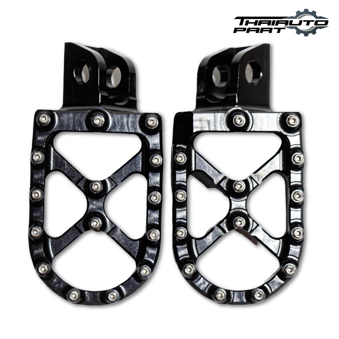 Foot Pegs Bike Footpegs Rests Pedals Cnc Black For Kawasaki Klx140L/G/Rf