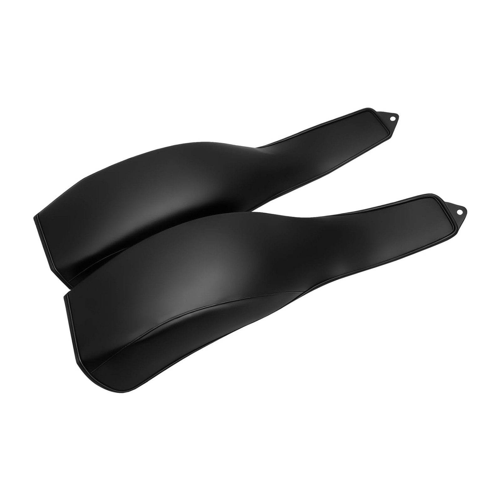 PU Leather Flame Rear Trike Fender Bra for Harley Tri Glide Ultra Classic, Black
