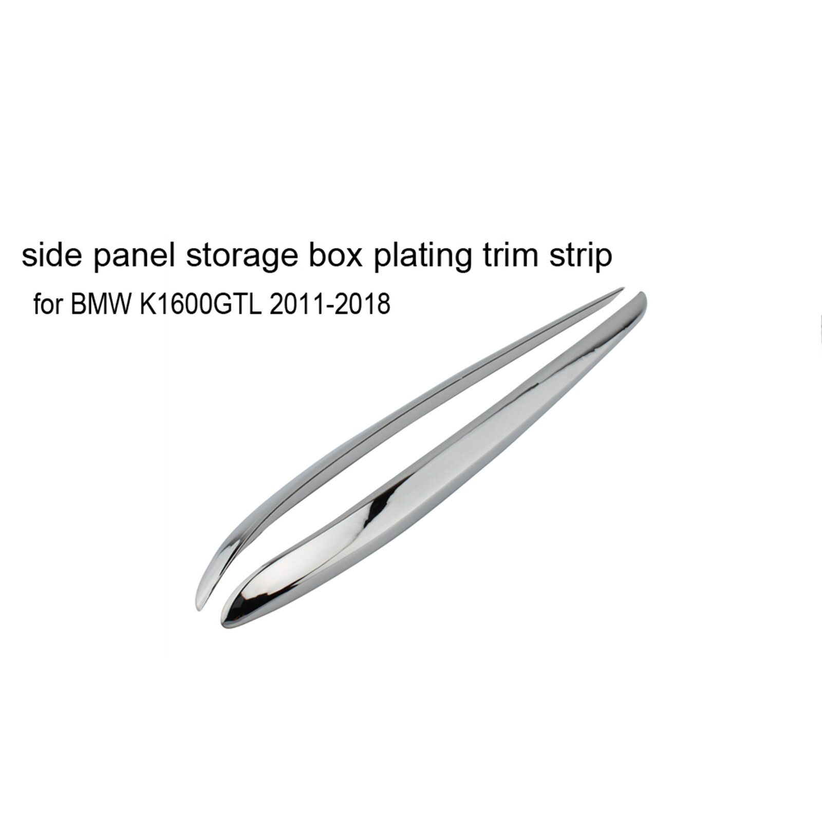 Chrome Side Panel Storage Box Plating Trim Strip Fit For BMW K1600GTL 2011-2018