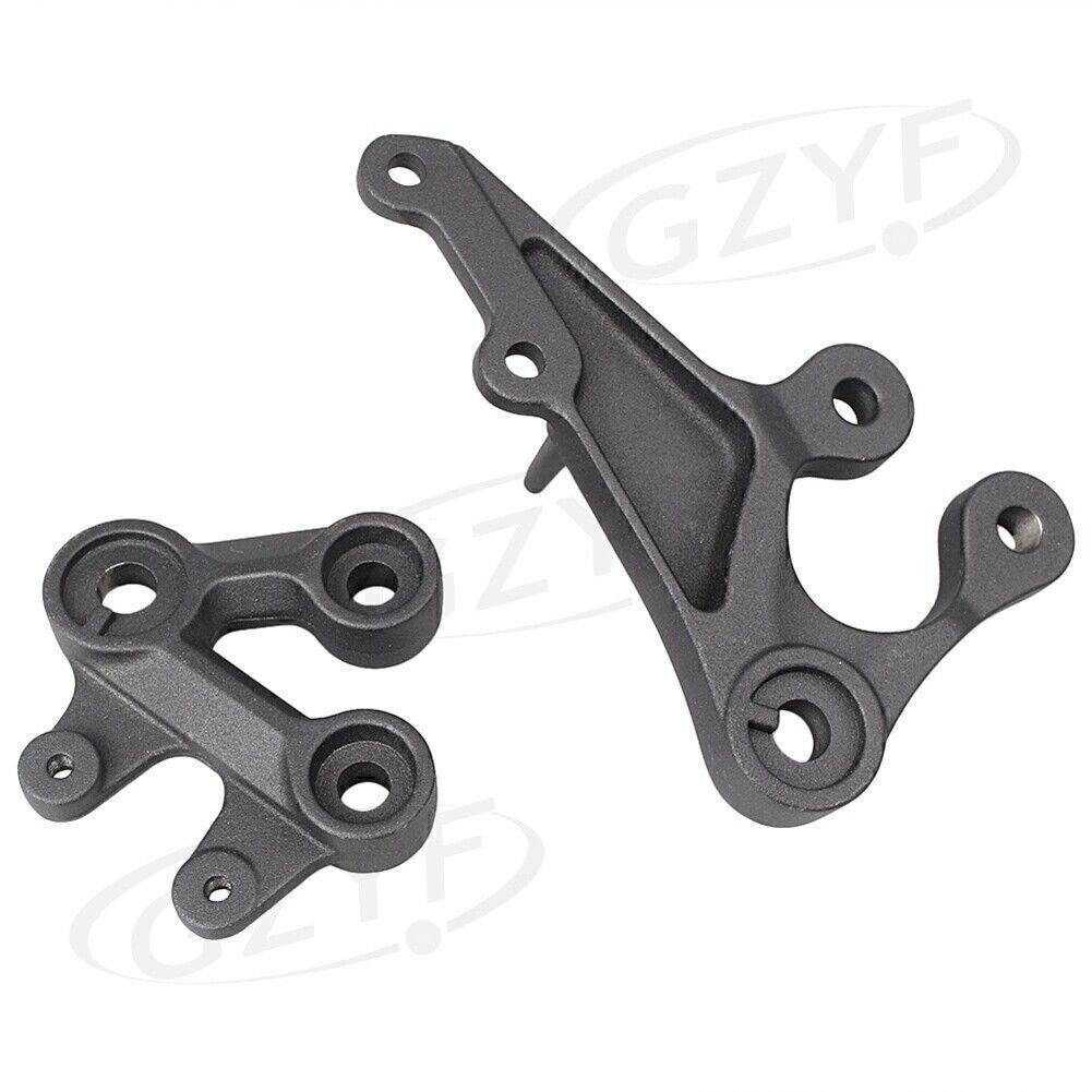 Front Footpegs Footrests Bracket Kit Fit Suzuki GSXR1000 2005-2010 Driver Rider
