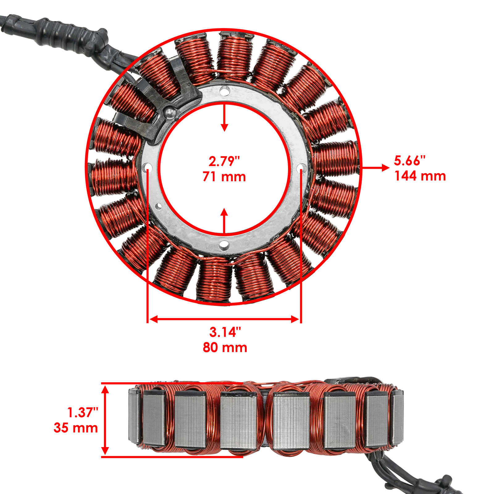 Caltric Stator For Harley Davidson FLHX FLHXI Street Glide 2006-2013 29987-06