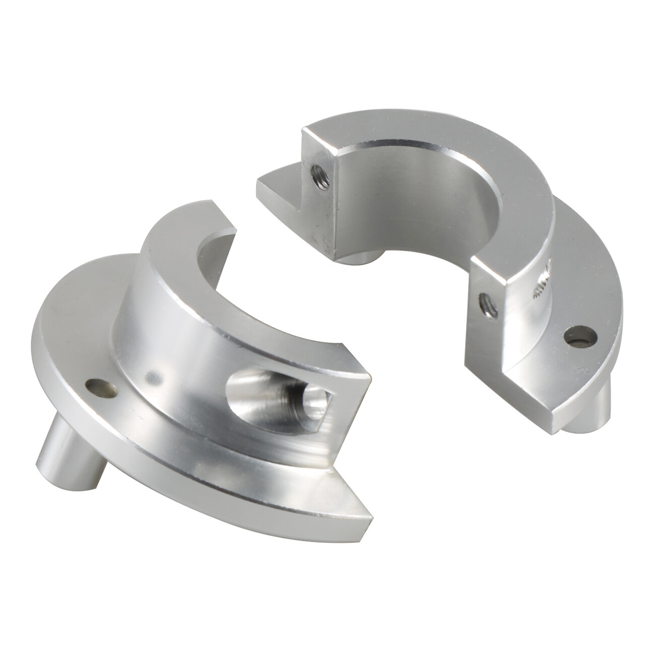 Silver 36mm CNC Adaptor For 1.5 Inch 66cc 80cc 100cc Motorized Bike Bicycle
