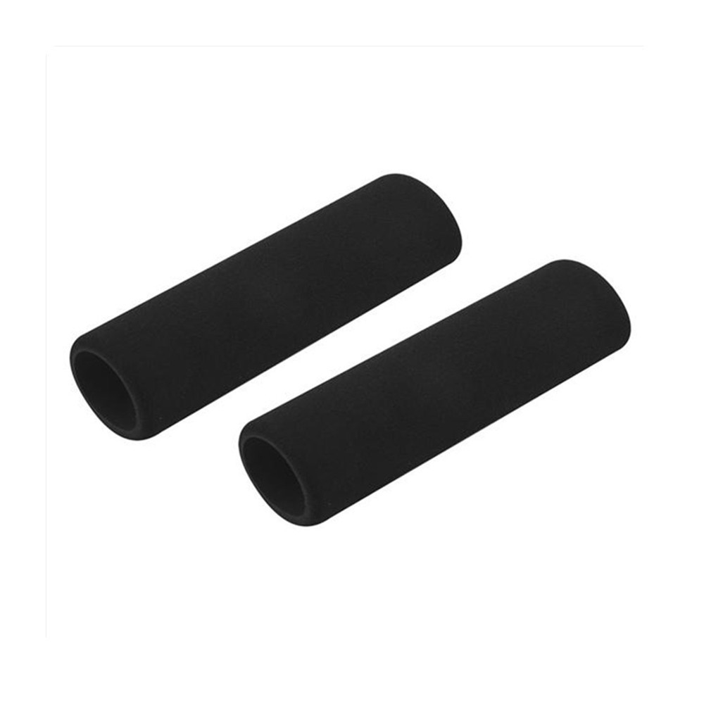 2x Motorcycle Foam Comfort Handlebar Grip Covers Protector Black