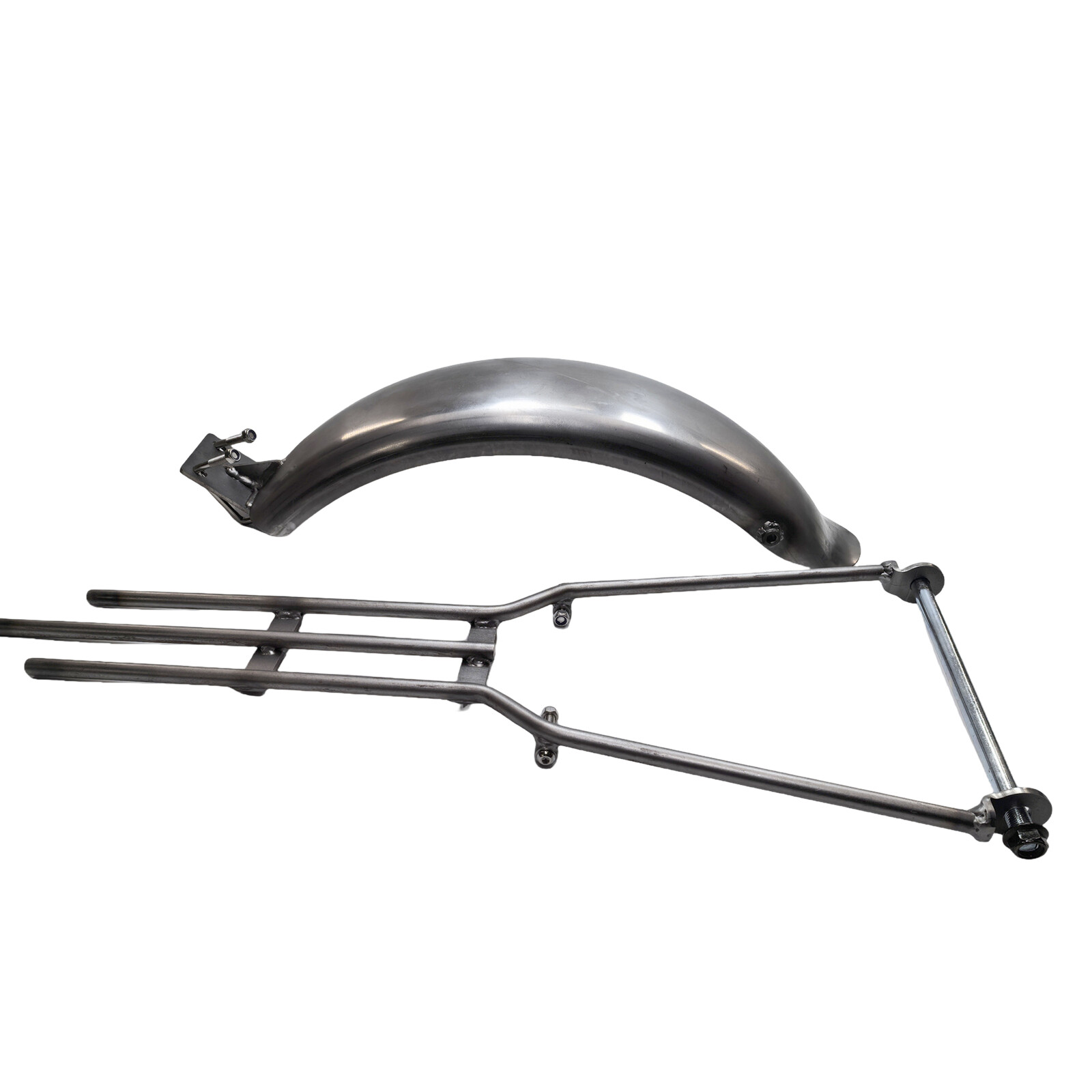 Unpainted Silver Rear Fender Mudguard Rack Bracket Kit For YAMAHA XV250 SN