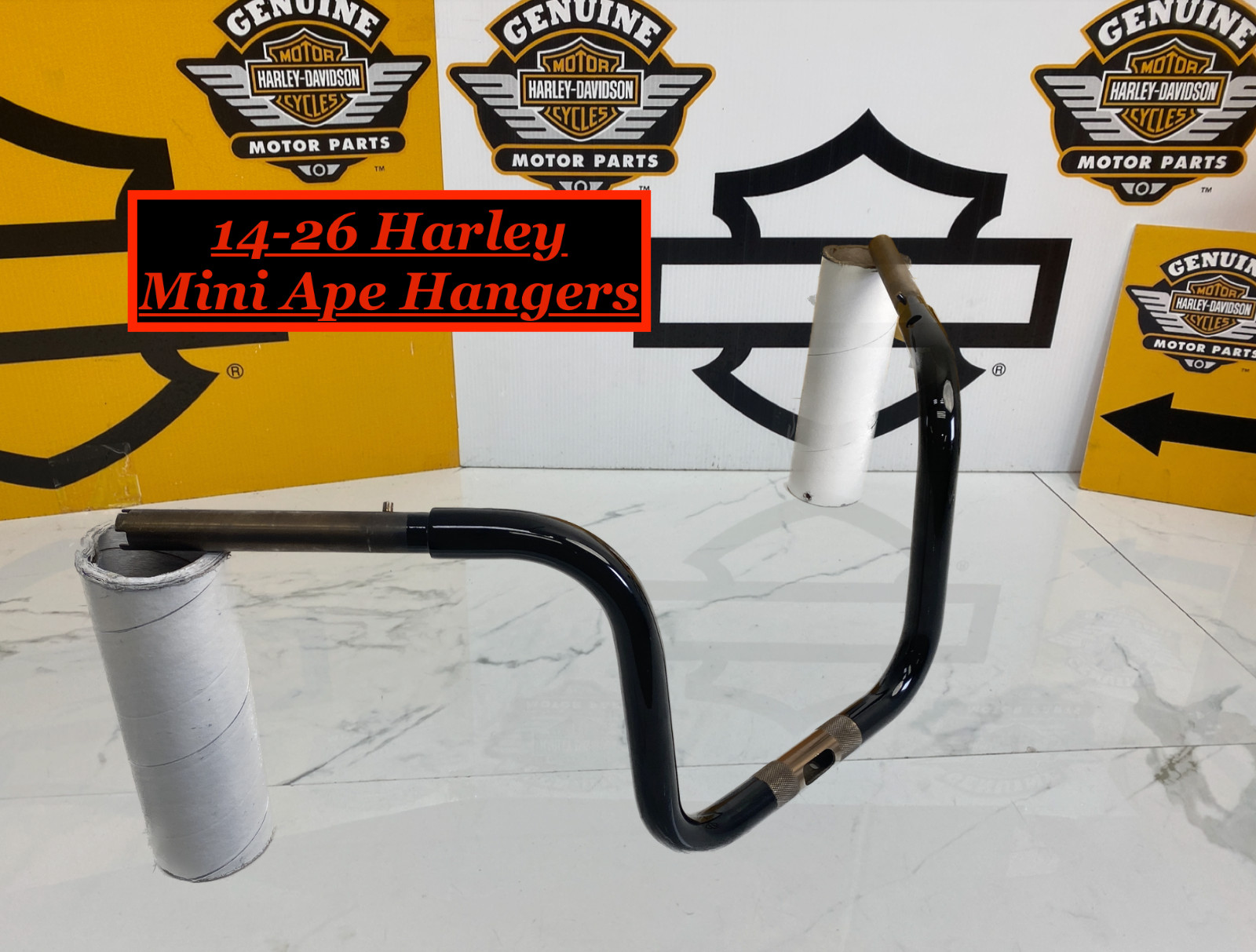 14-23 OEM Harley CVO Road Glide 11″in Mini Apes Black Handlebars 1.25″ Bars