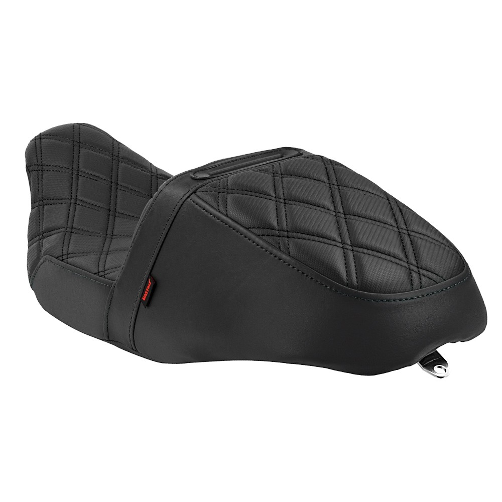 Gel Diamond Black Driver Passenger Seat For Harley Electra Glide 1997-2007