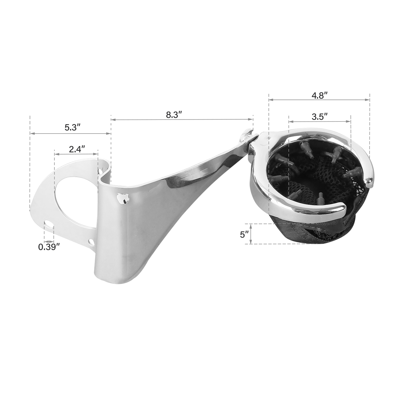 Rear Passenger Drink Cup Holder For Harley Touring Road Electra Glide 2014-2023