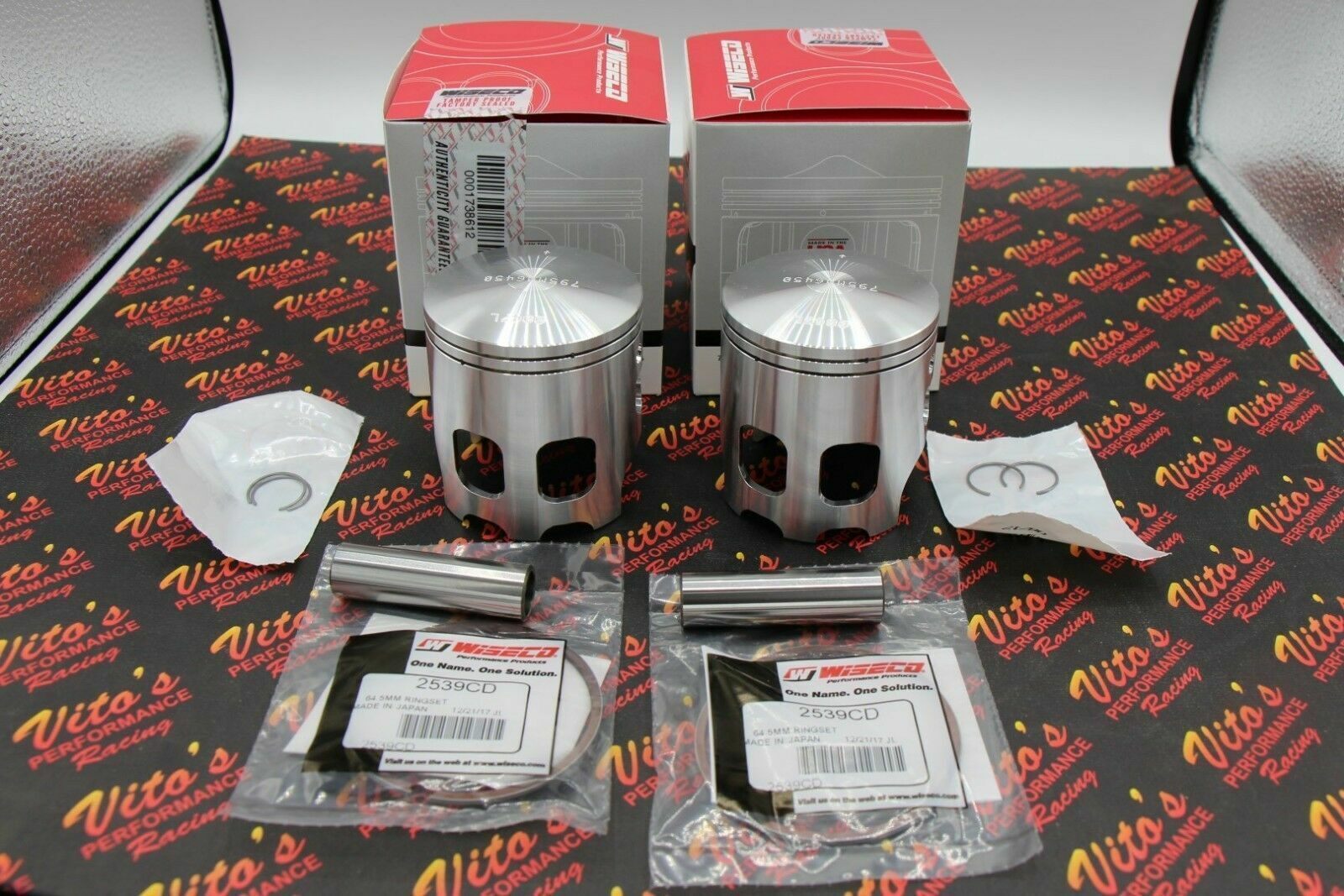 2 x Wiseco 573 pistons Yamaha Banshee Cheetah Cub Wampus Serval 4mm 68.00